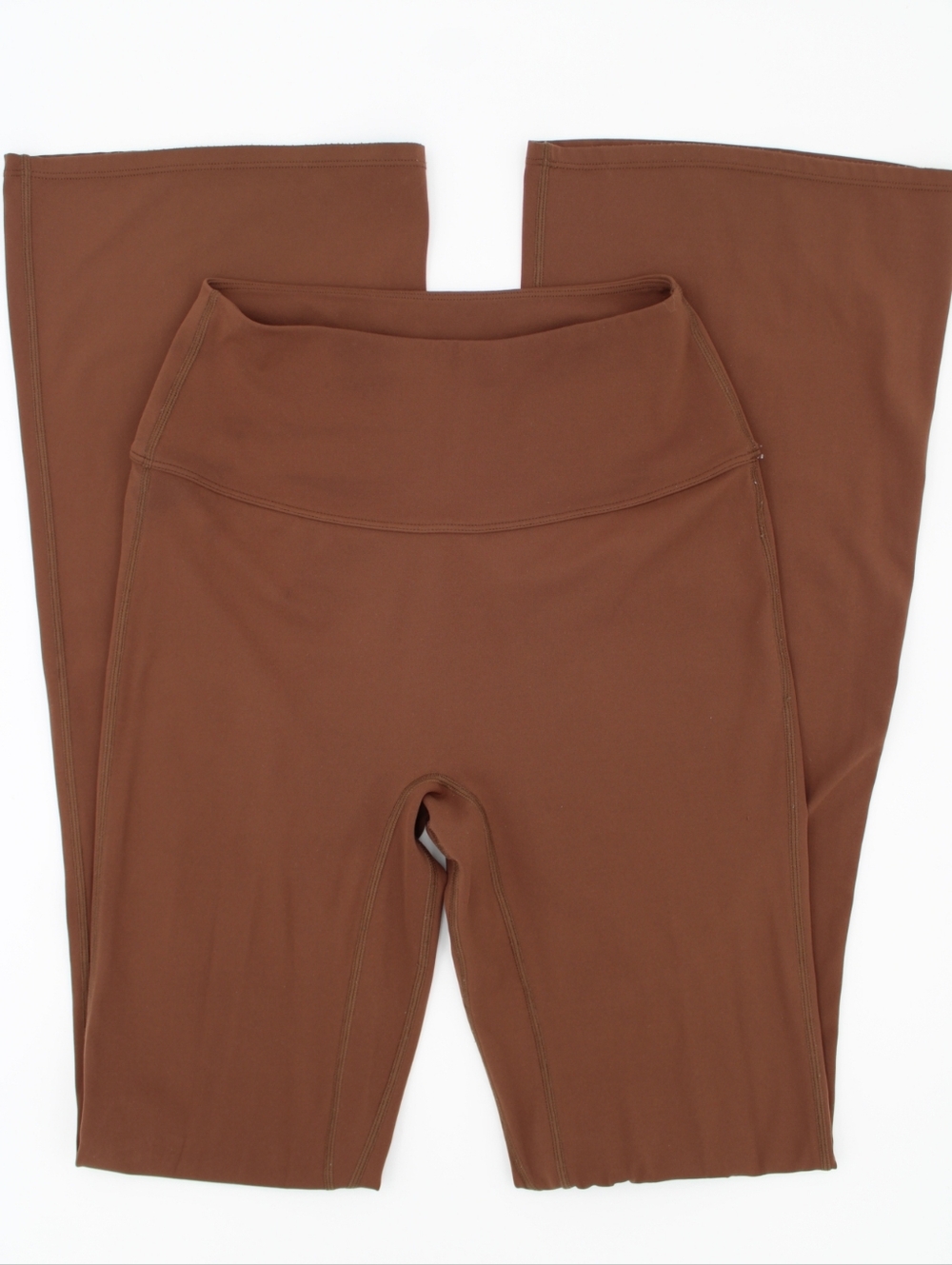 Cocoa Brown 2 Pc Crop Top & Flare Legging Set Size Small - Picture 4 of 9
